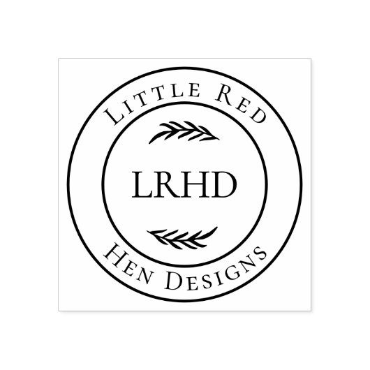 Modern Country Charm Business Logo Rubberstempel (Afrduk)