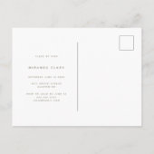 Modern Country Chic bewerkbare foto Afstuderen Aankondigingskaart (Achterkant)