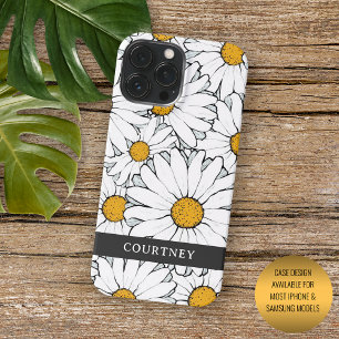 Modern Country Cottage Daisy Bloemen Patroon iPhone 13 Pro Max Hoesje