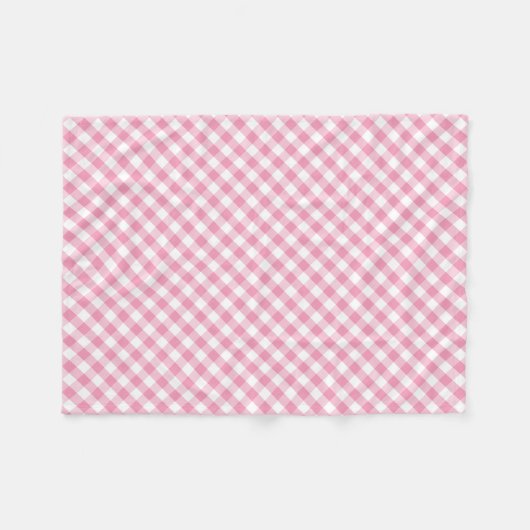 Modern country Gingham Check Pattern Fleece Deken (Voorkant (Horizontaal))