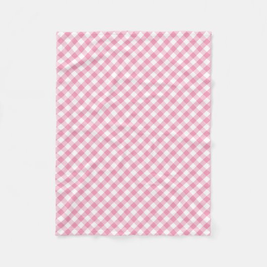 Modern country Gingham Check Pattern Fleece Deken (Voorkant)