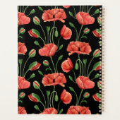 Modern Country Red Poppies Planner (Achterkant)