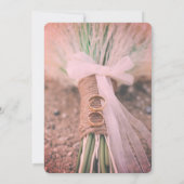 Modern Couple Line Art Wedding Invitation | Rustic Kaart (Achterkant)