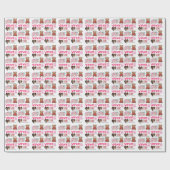 Modern Couple Name and Photo Valentines Day  Cadeaupapier (Vlak)