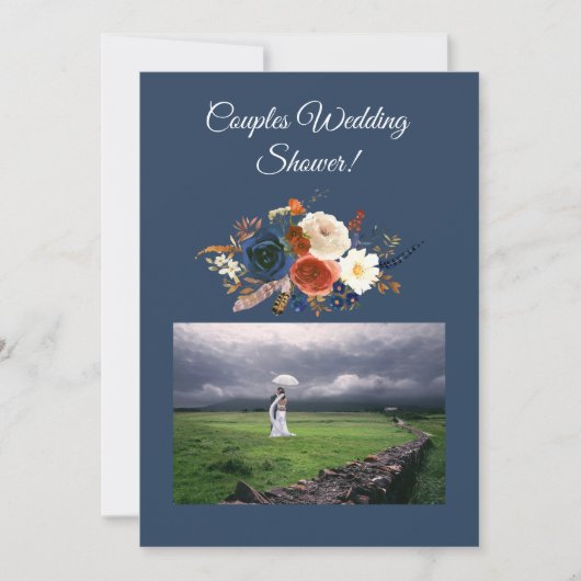 Modern Couple Wedding Shower Uitnodiging (Voorkant)