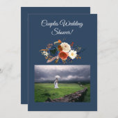 Modern Couple Wedding Shower Uitnodiging (Voorkant / Achterkant)