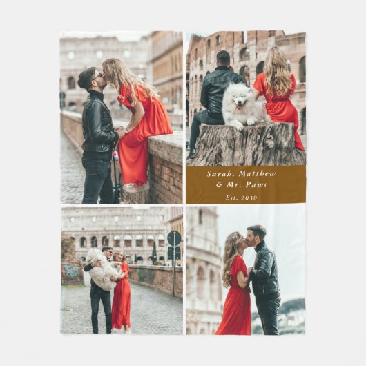 Modern Couples 4 Fotocollage Fleece Deken (Voorkant)