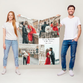 Modern Couples 4 Fotocollage Fleece Deken