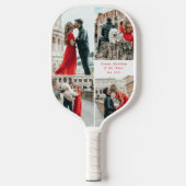 Modern Couples 4 Fotocollage Pickleball Paddle (Voorkant)