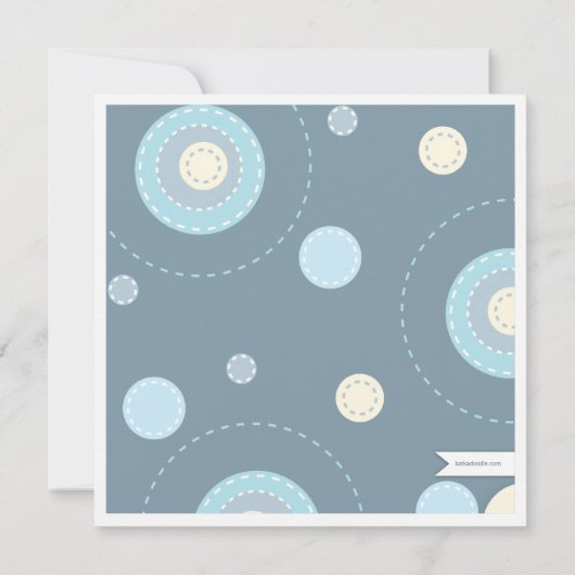 Modern Couples Twin Boy Baby shower Invitation Kaart (Achterkant)