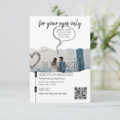 Modern Courthouse Elopement Huwelijksfeest Informatiekaartje (Staand voorkant)