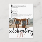 Modern Courthouse Elopement Huwelijksfeest Informatiekaartje (Achterkant)