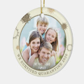 Modern COVID-19 We hebben Quarantine Foto overleve Keramisch Ornament (Links)
