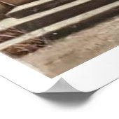 Modern Cowboy Biker checking his GPS. Poster (Hoek)