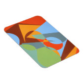 Modern Cowboy Boot Abstract Magnet Magneet (Rechterzijde)
