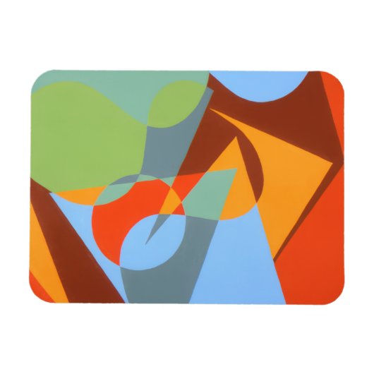 Modern Cowboy Boot Abstract Magnet Magneet (Horizontaal)