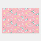 Modern Cowgirl Aquarius Zodiac Pattern roze Inpakpapier Vel (Voorkant)