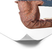 Modern Cowgirl Posing in a Cowboy Hat Wall Poster (Hoek)