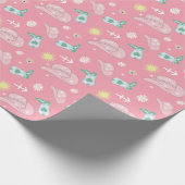 Modern Cowgirl Sagittarius Zodiac Pattern Boho Cadeaupapier (Hoek)