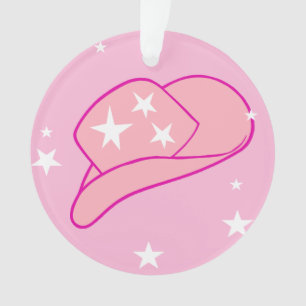 Modern Cowgirl Western Pet Roze Ornament
