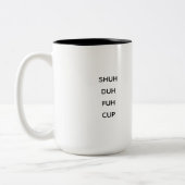 Modern Coworker Verjaardag Humor Quote Tweekleurige Koffiemok (Links)