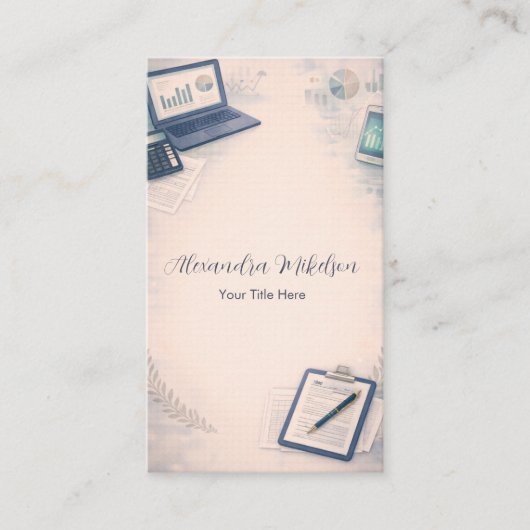 Modern CPA Office  Visitekaartje (Voorkant)