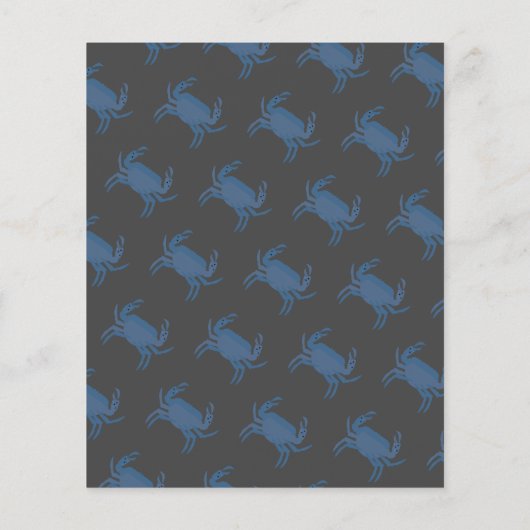 Modern Crab Festival Crab Restaurant Fundraiser Flyer (Achterkant)