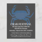 Modern Crab Festival Crab Restaurant Fundraiser Flyer (Voorkant)