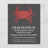 Modern Crab Festival Crab Restaurant Fundraiser Flyer (Voorkant)