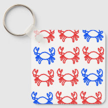Modern Crab Zodiac Keychain – Clean