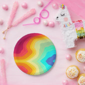 Modern Cracked colorful Stylist  Papieren Bordje (Feest)