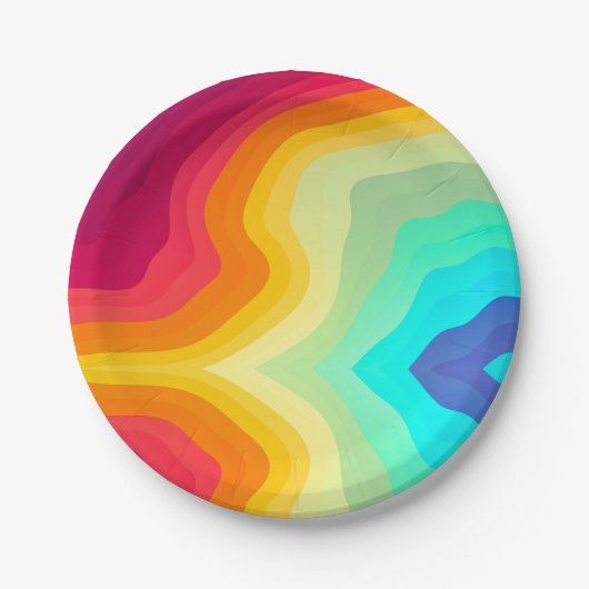 Modern Cracked colorful Stylist  Papieren Bordje (Voorkant)