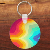 Modern Cracked colorful Stylist  Sleutelhanger (Voorkant)