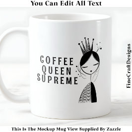 Modern Crafty Crafting Queen 034 Nieuwigheid Craft Koffiemok