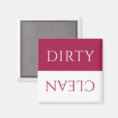 Modern Cranberry Berry Dirty/Clean Dishwasmachine Magneet (Voorkant / Achterkant)