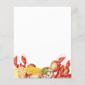 Modern Crawfish Boil Engagement Party Invitation (Achterkant)