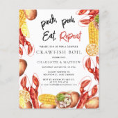 Modern Crawfish Boil Engagement Party Invitation (Voorkant)