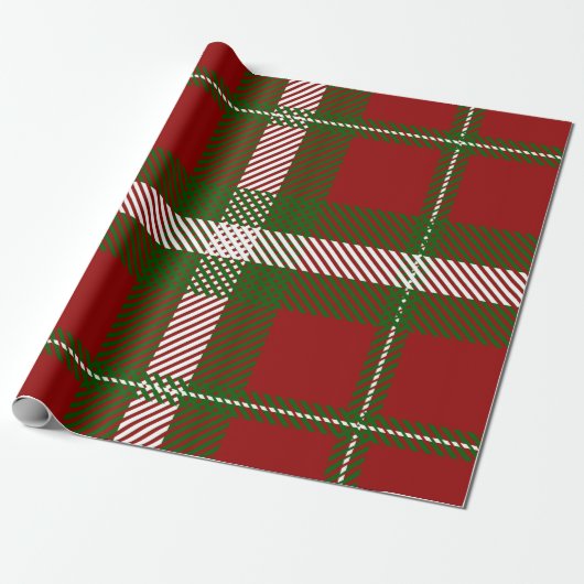 Modern Crawford Tartan Cadeaupapier (Uitgerold)