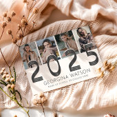 Modern Cream 5 Photo Afstuderen Aankondiging