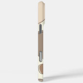 Modern Cream en Brown Abstract Stones Case-Mate iPhone Case (Achterkant / Rechts)