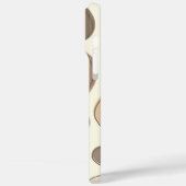 Modern Cream en Brown Abstract Stones Case-Mate iPhone Case (Achterkant / Links)