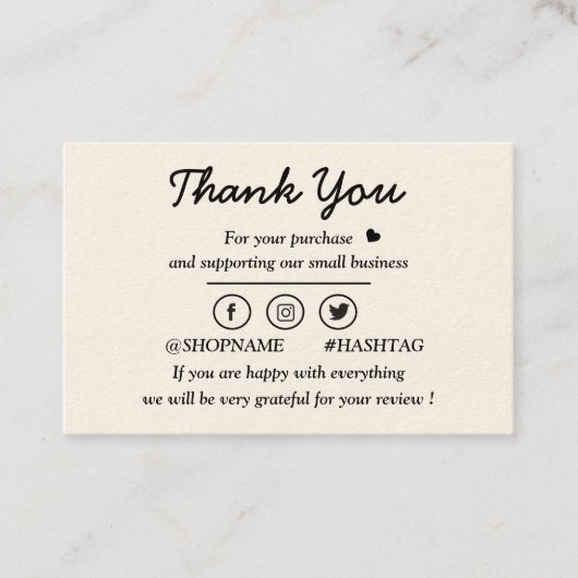 Modern Cream en goud Visitekaartje (Voorkant)