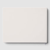 Modern Cream Grey Monogram Mix Match Bruiloft Gastenboek (Achterkant)