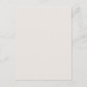 Modern Cream Grey Monogram Mix Match Bruiloft Informatiekaartje (Achterkant)