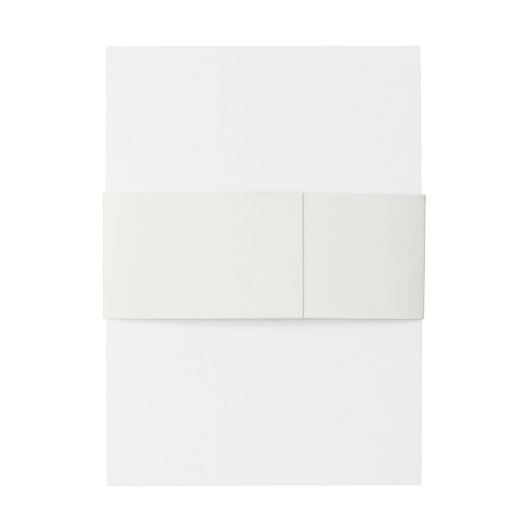 Modern Cream met Emerald Green Initialen Wedding Uitnodigingen Wikkel (Achterkant Voorbeeld)