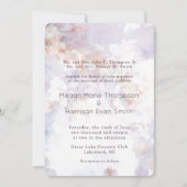 Modern Cream Painted Romantic Wedding Invitation Kaart (Voorkant)
