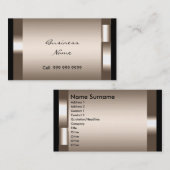 Modern Cream Professional Elegant Visitekaartje (Voorkant / Achterkant)