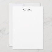 Modern Cream Thanksgiving Party Kaart (Achterkant)