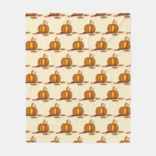 Modern Cream | THANKSGIVING | Pompoen Fleece Deken (Voorkant)