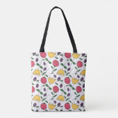 Modern Create Joyful Moments Floral Tote Bag (Achterkant)